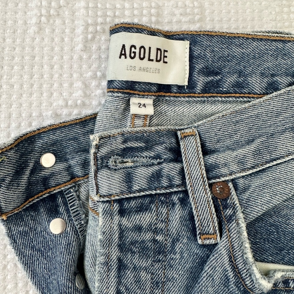 Agolde Riley High Rise Straight Crop - Picture 4 of 4